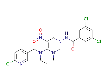N-[(4Z)-4-[[(6-chloro-3-pyridinyl)methyl]ethylamino]-3-methyl-5-nitro-1,2,3,6-tetrahydropyrimidin-1-yl]-3,5-dichlorobenzamide