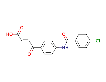 Molecular Structure of 122399-73-9 (3-<4-(4-chlorobenzoylamino)benzoyl>acrylic acid)