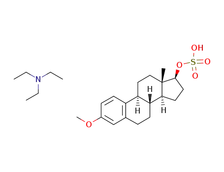 Molecular Structure of 105616-57-7 (3-methoxy-17β-sulfooxyestra-1,3,5(10)-triene triethylammonium salt)