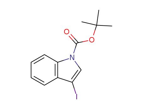 Molecular Structure of 192189-07-4 (1-(TERT-BUTOXYCARBONYL)-3-IODO-1H-INDOLE)