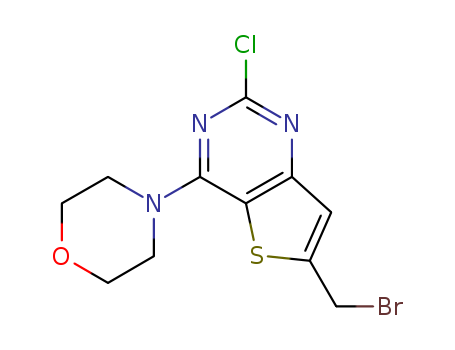4-(6-(broMoMethyl)-2-chlorothieno[3,2-d]pyriMidin-4-yl)Morpholine