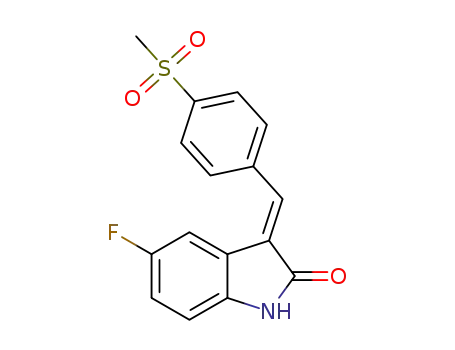 (E)-5-fluoro-3-[[4-(methylsulfonyl)phenyl]methylene]indolin-2-one