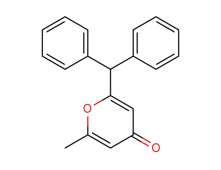 2-methyl-6-(1-phenylbenzyl)-4H-pyran-4-one
