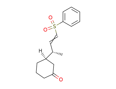 syn-3-<1'-methyl-3'-(phenylsulfonyl)prop-2'-enyl>cyclohexanone