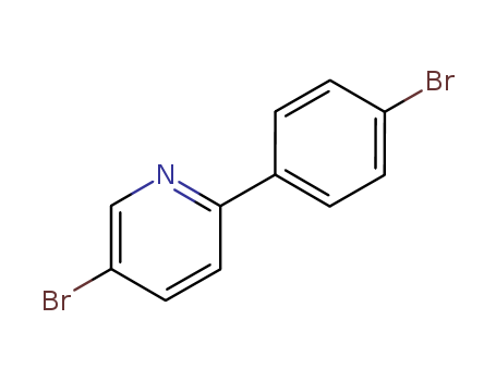 Molecular Structure of 183619-13-8 (Pyridine, 5-bromo-2-(4-bromophenyl)-)