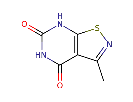 3-methyl-7<i>H</i>-isothiazolo[5,4-<i>d</i>]pyrimidine-4,6-dione