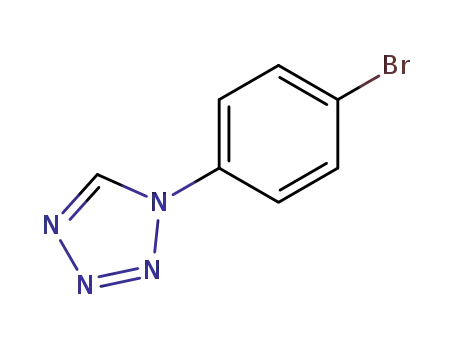 Molecular Structure of 57058-01-2 (1-(4-Bromo-Phenyl)-1H-tetrazol)