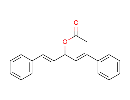 Molecular Structure of 87639-17-6 (1,4-Pentadien-3-ol, 1,5-diphenyl-, acetate)