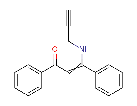 Molecular Structure of 79893-97-3 (1,3-diphenyl-3-[(prop-2-yn-1-yl)amino]prop-2-en-1-one)