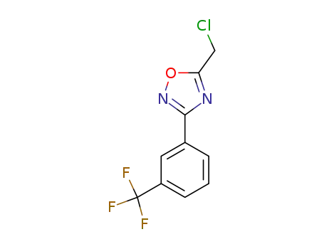 Molecular Structure of 844498-80-2 (5-(CHLOROMETHYL)-3-[3-(TRIFLUOROMETHYL)PHENYL]-1,2,4-OXADIAZOLE)