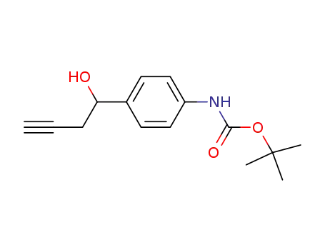 Carbamic acid, [4-(1-hydroxy-3-butynyl)phenyl]-, 1,1-dimethylethyl ester