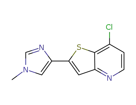7-chloro-2-(1-methyl-1H-imidazol-4-yl)thieno[3,2-b]pyridine