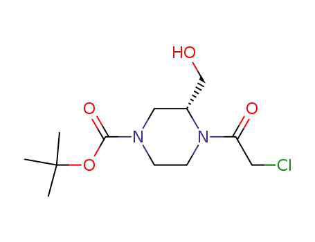 (R)-4-(2-chloroacetyl)-3-(hydroxymethyl)piperazine-1-carboxylic acid tert-butyl ester