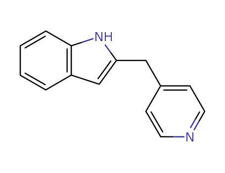 Molecular Structure of 38072-83-2 (1H-Indole, 2-(4-pyridinylmethyl)-)