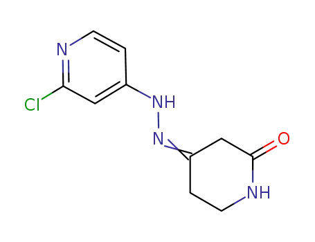 Molecular Structure of 723339-79-5 (piperidine-2,4-dione 4-[(2-chloropyridin-4-yl)hydrazone])