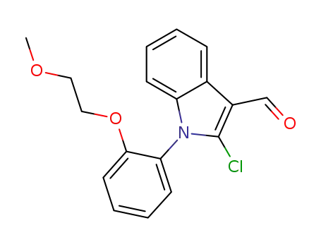 2-chloro-1-[2-(2-methoxy-ethoxy)-phenyl]-1H-indole-3-carbaldehyde