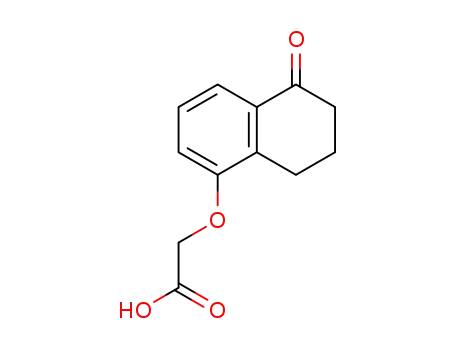 Molecular Structure of 33522-98-4 (Acetic acid, [(5,6,7,8-tetrahydro-5-oxo-1-naphthalenyl)oxy]-)
