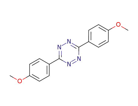 Molecular Structure of 14141-66-3 (3,6-bis(4-methoxyphenyl)-1,2,4,5-tetrazine)