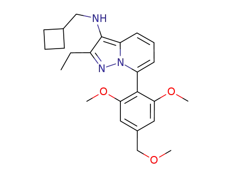 N-cyclobutylmethyl-N-7-[2,6-dimethoxy-4-(methoxymethyl)phenyl]-2-ethylpyrazolo[1,5-a]pyridin-3-ylamine