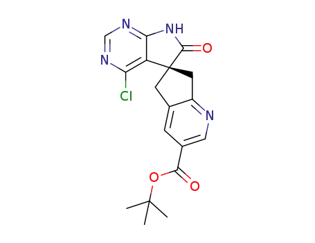 tert-butyl (6S)-4’-chloro-6’-oxo-5,6’,7,7’-tetrahydrospiro[cyclopenta[b]pyridine-6,5'-pyrrolo[2,3-d]pyrimidine]-3-carboxylate