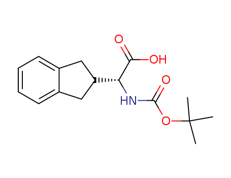 (S)-2-((tert-Butoxycarbonyl)amino)-2-(2,3-dihydro-1H-inden-2-yl)acetic acid