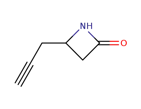 Molecular Structure of 81355-47-7 (2-Azetidinone, 4-(2-propynyl)-)