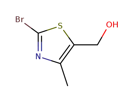 Molecular Structure of 933782-03-7 ((2-bromo-4-methylthiazol-5-yl)methanol)