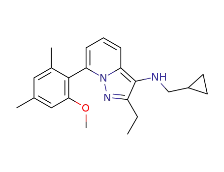 N-cyclopropylmethyl-N-[2-ethyl-7-(2-methoxy-4,6-dimethylphenyl)pyrazolo[1,5-a]pyridin-3-yl]amine