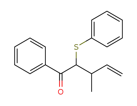 Molecular Structure of 135277-67-7 (3-methyl-1-phenyl-2-(phenylthio)pent-4-en-1-one)