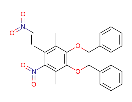 Molecular Structure of 97073-51-3 (4,5-BIS-BENZYLOXY-3,6-DIMETHYL-2,BEITA-DINITROSTYRENE)