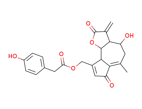 Benzeneacetic acid,4-hydroxy-,(2,3,3a,4,5,7,9a,9b-octahydro-4-hydroxy-6-methyl-3-methylene-2,7-dioxoazuleno[4,5-b]furan-9-yl)methylester, [3aR-(3aa,4a,9aa,9bb)]- (9CI)