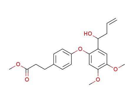3-{4-[2-(1-Hydroxy-but-3-enyl)-4,5-dimethoxy-phenoxy]-phenyl}-propionic acid methyl ester