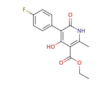 3-Pyridinecarboxylic acid,
5-(4-fluorophenyl)-1,6-dihydro-4-hydroxy-2-methyl-6-oxo-, ethyl ester