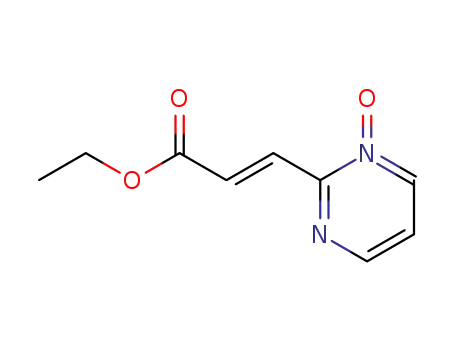 Molecular Structure of 865692-67-7 (ethyl (E)-3-(1-oxidopyrimidin-2-yl)propenoate)