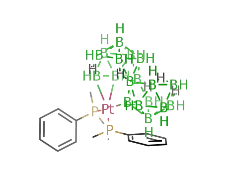 [(PMe2Ph)2(μ-Pt-η1,η2-anti-B18H20)]