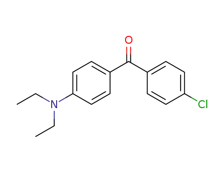 Molecular Structure of 104689-75-0 (Methanone, (4-chlorophenyl)[4-(diethylamino)phenyl]-)
