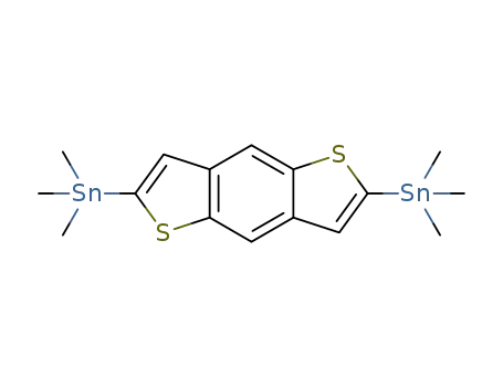 Molecular Structure of 1242077-07-1 (2,6-bis-trimethylstannanyl-benzo[1,2-b;4,5-b']dithiophene)