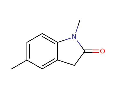 Molecular Structure of 82577-43-3 (1-methyl-5-methyl-1,3-dihydroindol-2-one)