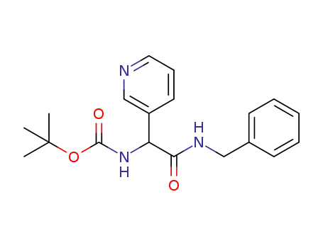 (RS)-N-benzyl 2-N-(t-butoxycarbonyl)amino-2-(pyridin-3-yl)acetamide
