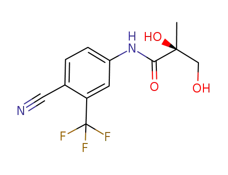 Propanamide,
N-[4-cyano-3-(trifluoromethyl)phenyl]-2,3-dihydroxy-2-methyl-, (2S)-