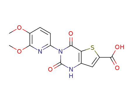 3-[5,6-bis(methyloxy)-2-pyridinyl]-2,4-dioxo-1,2,3,4-tetrahydrothieno[3,2-d]pyrimidine-6-carboxylic acid
