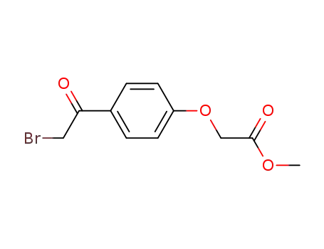 Molecular Structure of 6951-76-4 (methyl [4-(bromoacetyl)phenoxy]acetate)
