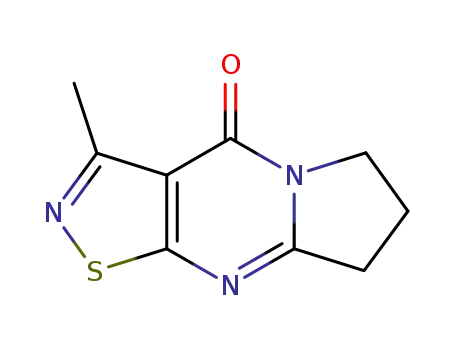 3-methyl-7,8-dihydro-6<i>H</i>-isothiazolo[5,4-<i>d</i>]pyrrolo[1,2-<i>a</i>]pyrimidin-4-one