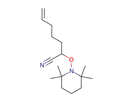 2-(2,2,6,6-tetramethylpiperidin-1-yloxy)hept-6-enenitrile