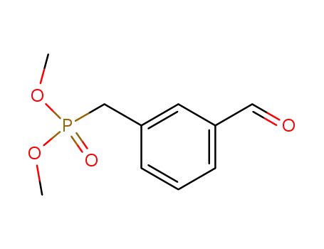 Molecular Structure of 849016-06-4 (Phosphonic acid, [(3-formylphenyl)methyl]-, dimethyl ester)