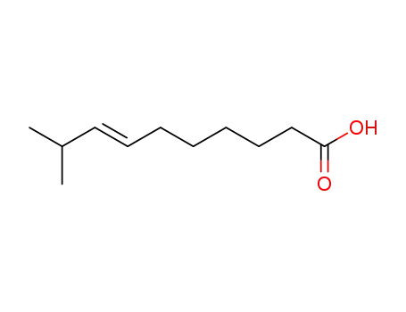 Molecular Structure of 61229-05-8 ((7E)-9-methyldec-7-enoic acid)