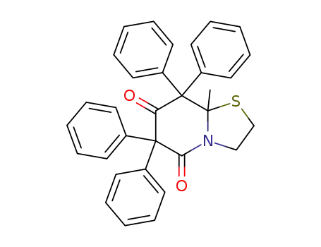 8a-methyl-6,6,8,8-tetraphenyl-tetrahydro-thiazolo[3,2-<i>a</i>]pyridine-5,7-dione