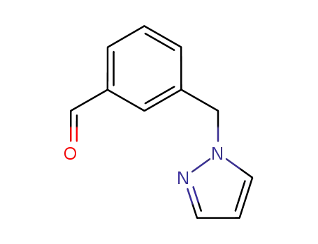 Molecular Structure of 78425-11-3 (3-(1H-Pyrazol-1-ylmethyl)benzaldehyde)