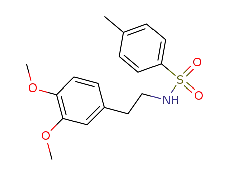 Molecular Structure of 14165-67-4 (N-(3,4-Dimethoxyphenethyl)-p-toluenesulfonamide)