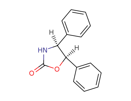 Molecular Structure of 23204-70-8 ((4S,5R)-(-)-CIS-4,5-DIPHENYL-2-OXAZOLIDINONE)